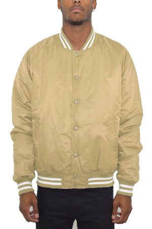 Classic Varsity Windbreaker Bomber Jacket