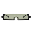 Kelestra - Retro Rectangular Narrow Semi Rimless Vintage Slim Fashion Sunglasses