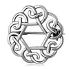 Broche celtique arrondie en argent sterling