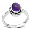 Amethyst Stone Sterling Silver Ring