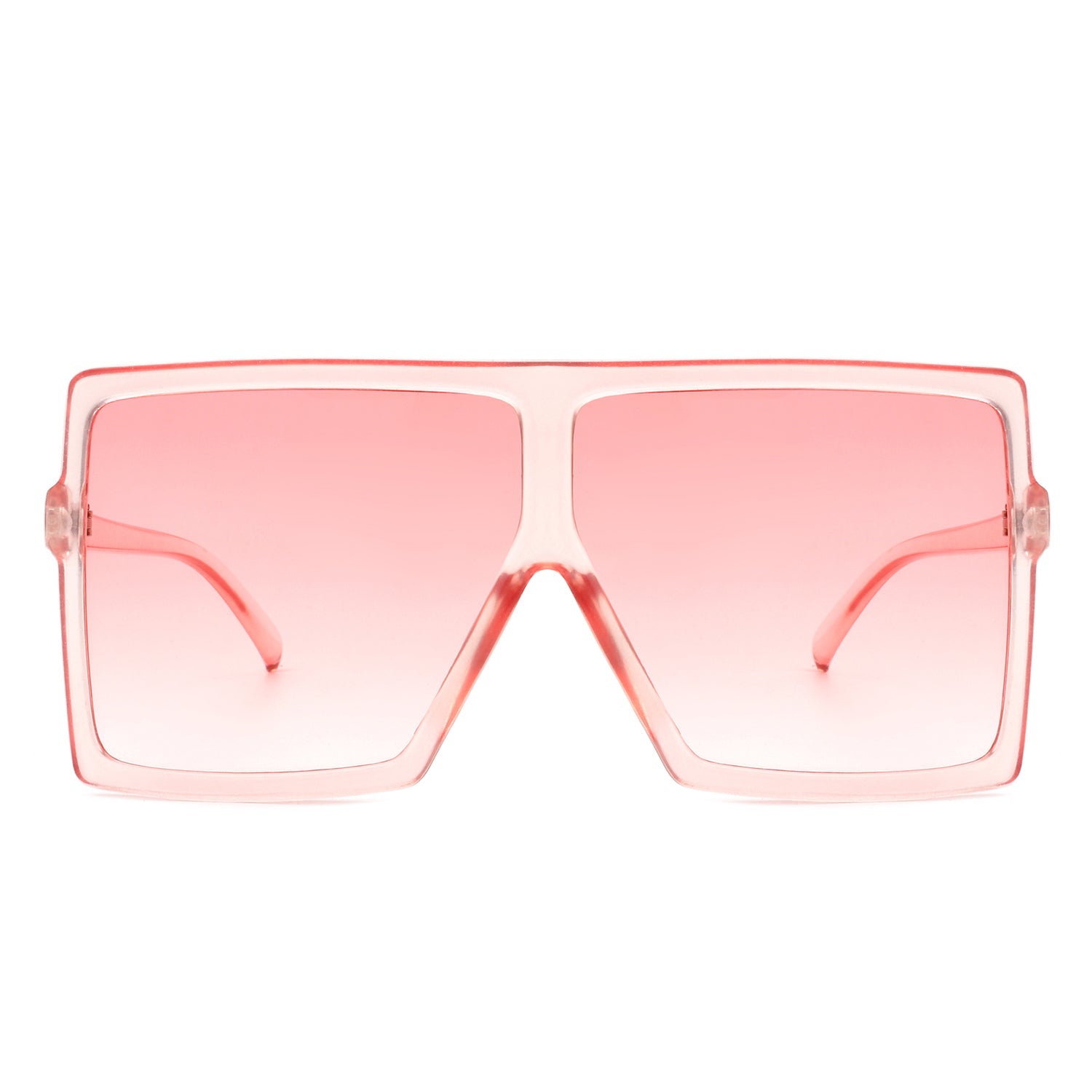 Zenithia - Square Oversize Women Flat Top Fashion Sunglasses