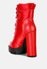 Scotch High Heel Quilted Satin Biker Boots