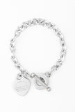 Kanika Heart & Cross Bracelet - Silver