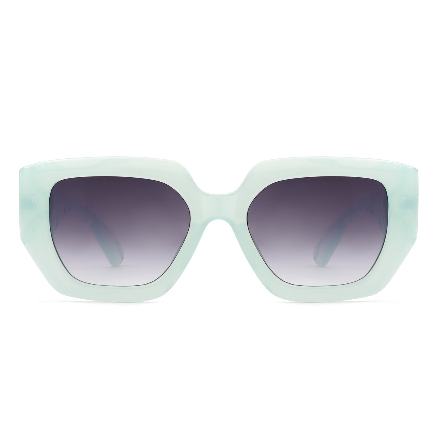 Solstice - Retro Women Geometric Tinted Cat Eye Fashion Sunglasses