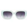 Solstice - Retro Women Geometric Tinted Cat Eye Fashion Sunglasses