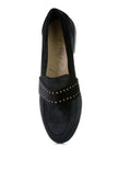 Walkin Stud Detail Velvet Loafers