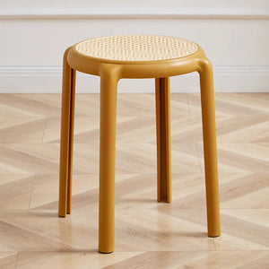 Stackable Modern Rattan Stool