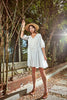 Robe courte Bella en blanc