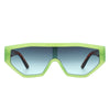 Firelily - Geometric Square Futuristic Fashion Sunglasses