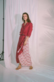 Virtue Wrap Skirt in Claret