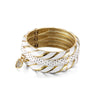 Ensemble de bracelets blancs de luxe