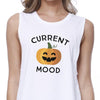 Pumpkin Current Mood Haut court blanc pour femme