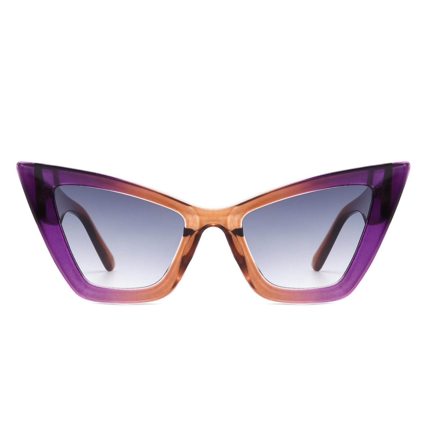 Stardaze - Lunettes de soleil carrées rétro tendance œil de chat pointues