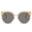 HOLMDEL | Women's Iconic Mirrored Lens Cat Eye Sunglasses