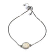 Petit bracelet ovale Brandy en argent