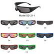 Orion - Futuristic Wrap Around Fashion Rectangle Shield Sunglasses