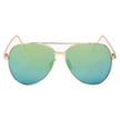 DELAN | Premium Mirrored Lens Oversize Aviator Sunglasses