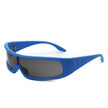 Orion - Futuristic Wrap Around Fashion Rectangle Shield Sunglasses