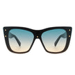 Windborn - Women Retro Square Tinted Cat Eye Fashion Sunglasses