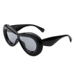 Argo - Oversized Y2K Inflated Frame One Piece Lens Sunglasses