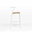 Dagmar Counter Stool - White & Natural Cord