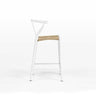 Dagmar Counter Stool - White & Natural Cord