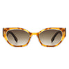 Dawnmist - Geometric Retro Round Irregular Narrow Cat Eye Sunglasses