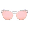 Aspen - Women Trendy Mirrored Lens Cat Eye Sunglasses