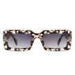 Undynite - Rectangle Irregular Frame Retro Fashion Square Sunglasses