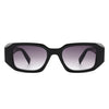 Goldenyx - Rectangular Fashion Geometric Narrow Slim Retro Sunglasses