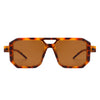 Bluebird - Retro Square Flat Top Brow-Bar Fashion Sunglasses