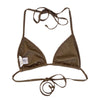 The Lola String Bikini Top in Brown Stardust