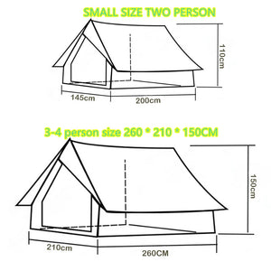 Portable Retro A-Shaped Hut Tent
