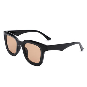 Lustrous - Square Retro 90s Tinted Vintage Fashion Sunglasses