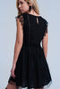 Black Midi Dress With Lace