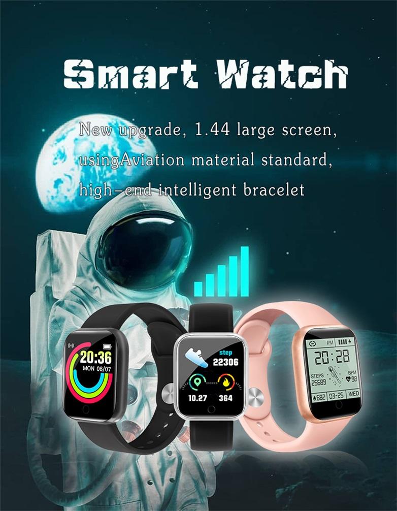 Smart Watch With Bracelet - Black