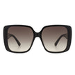 Lunacove - Square Retro Oversize Fashion Flat Top Women Sunglasses