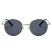 GENEVA | Retro Vintage Metal Round Oval Circle Sunglasses