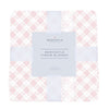 Primrose Pink Plaid Cotton Muslin Throw Blanket