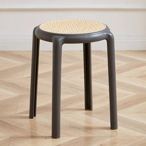 Stackable Modern Rattan Stool