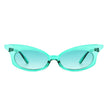 Tadiance - Women Chic Fashion Narrow Oval Butterfly Shape Cat Eye Sunglasses