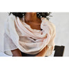 Airy Cotton Stripe Scarf