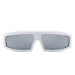 Starwise - Rectangle Y2K Futuristic Sports Flat Top Wrap Around Sunglasses