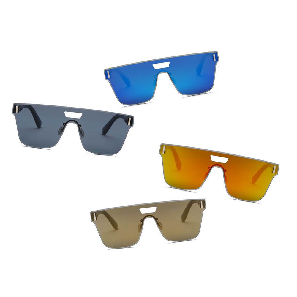 DEVON | Unisex Retro Square Mirrored Sunglasses