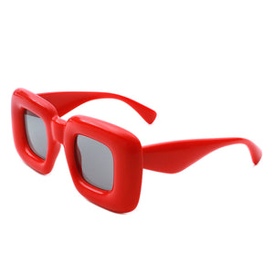 Rayne - Y2K Square Inflated Chunky Retro Funny Sunglasses