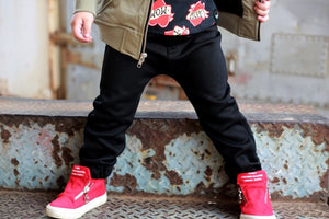 Black City Comfort Toddler Joggers