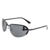 Oceandew - Retro Rimless Oval Tinted Fashion Round Sunglasses