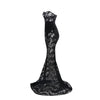 Black Lace Evening Gown