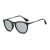 AMES | Retro Vintage Inspired Horned Keyhole Round Sunglasses