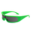 Orion - Futuristic Wrap Around Fashion Rectangle Shield Sunglasses